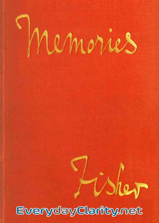 Book cover image Memories, By Admiral Of The Fleet, Lord Fisher