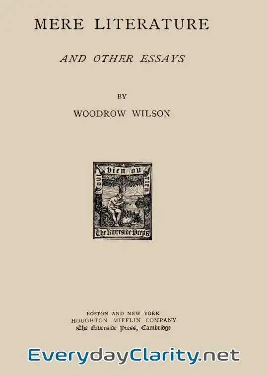 Book cover image Mere Literature, And Other Essays