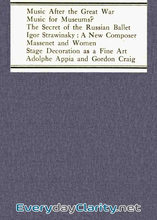 Book cover image Music After The Great War, And Other Studies