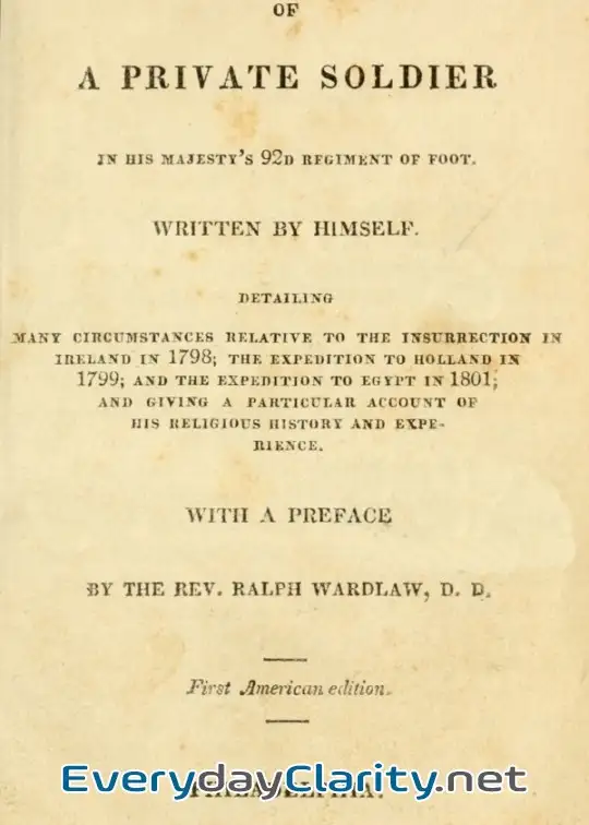 Book cover image Narrative Of A Private Soldier In His Majesty’s 92D Regiment Of Foot
