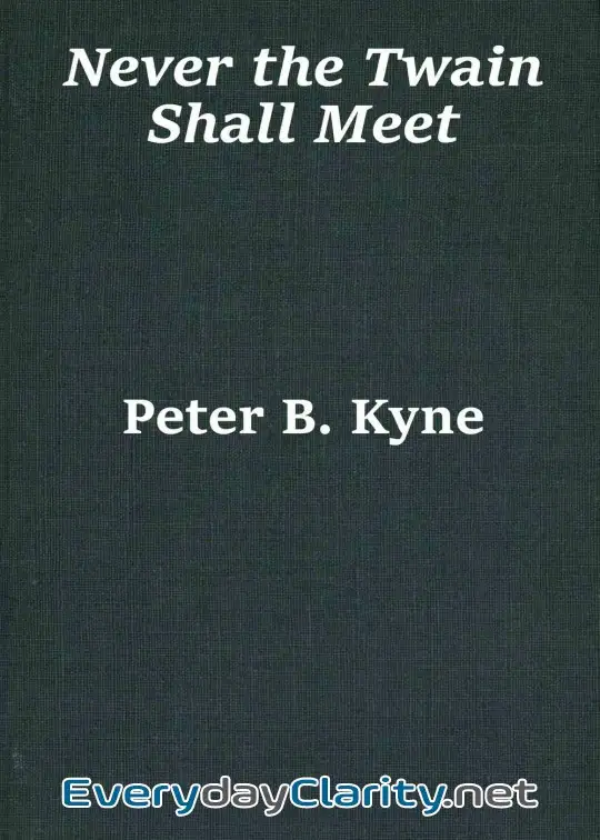 Book cover image Never The Twain Shall Meet