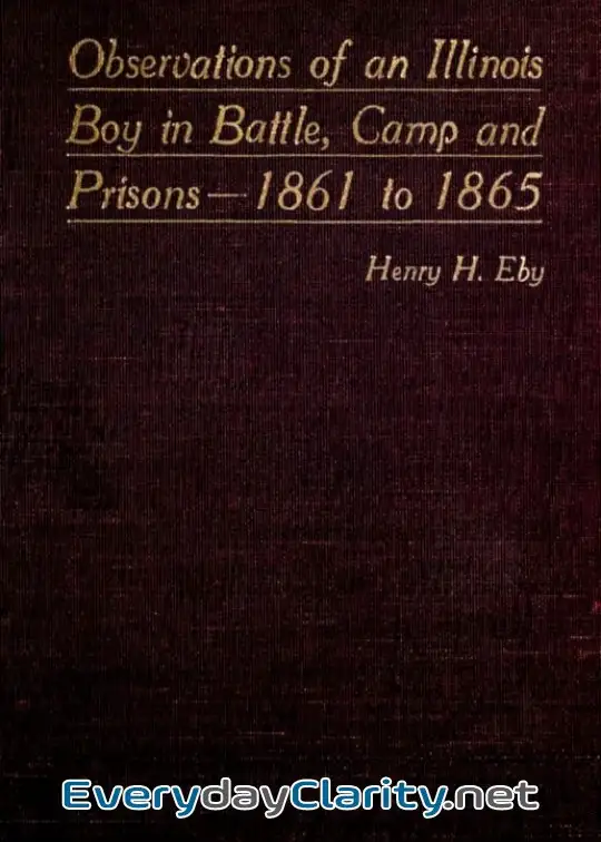 Book cover: Observations Of An Illinois Boy In Battle, Camp And Prisons—1861 To 1865