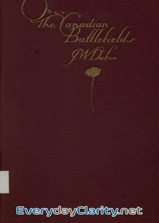 Book cover image Over The Canadian Battlefields . Notes Of A Little Journey In France, In March, 1919