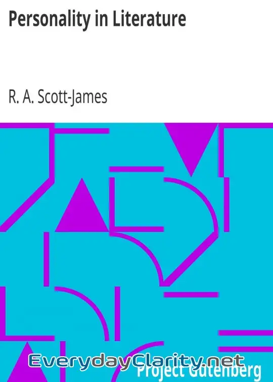 Book cover image Personality In Literature