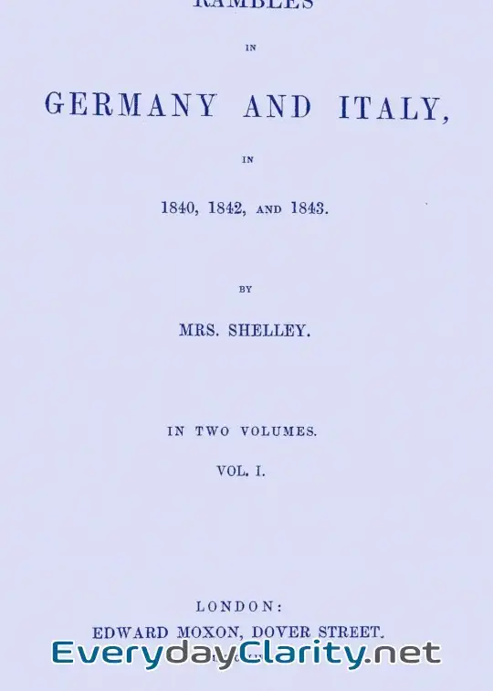 Book cover: Rambles In Germany And Italy In 1840, 1842, And 1843, Vol. 1 Of 2
