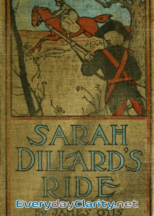 Book cover: Sarah Dillard’s Ride. A Story Of The Carolinas In 1780
