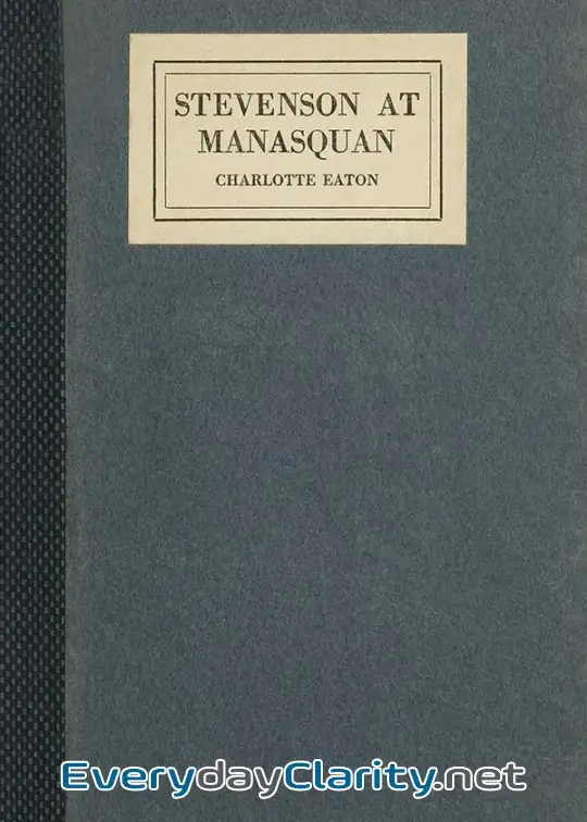 Book cover image Stevenson At Manasquan