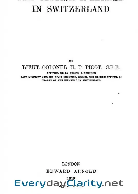 Book cover image The British Interned In Switzerland