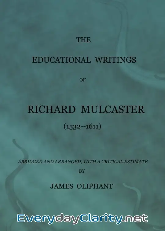 Book cover: The Educational Writings Of Richard Mulcaster