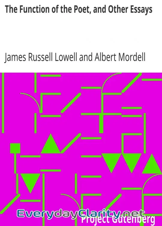 Book cover image The Function Of The Poet, And Other Essays