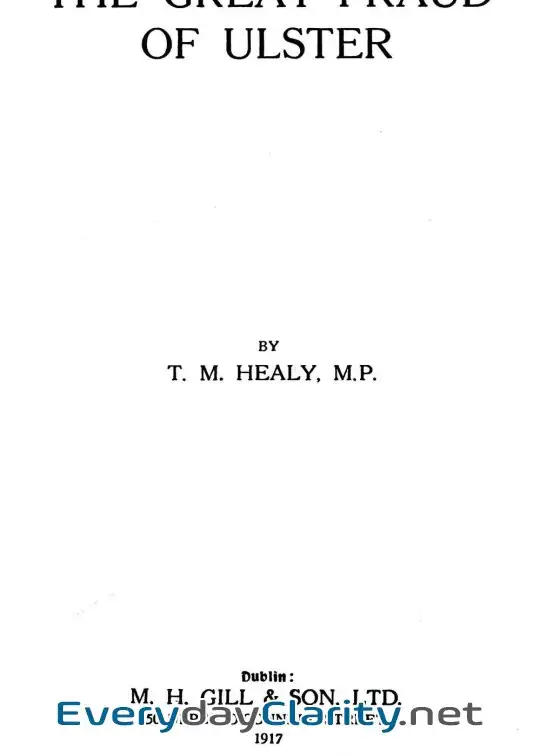 Book cover image The Great Fraud Of Ulster
