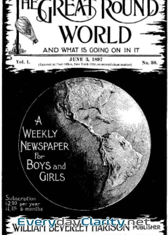 Book cover image The Great Round World And What Is Going On In It, Vol. 1, No. 30, June 3, 1897 . A Weekly