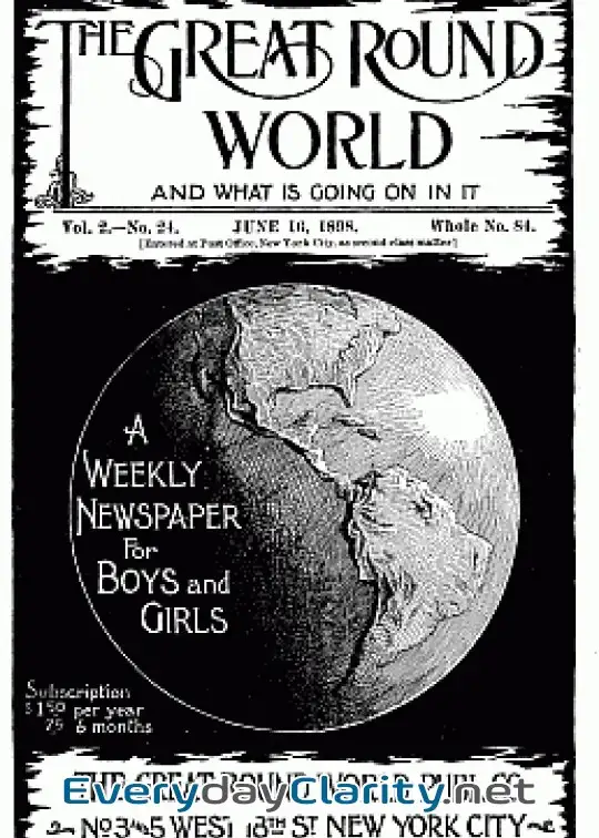 Book cover image The Great Round World And What Is Going On In It, Vol. 2, No. 24, June 16, 1898 . A Weekly