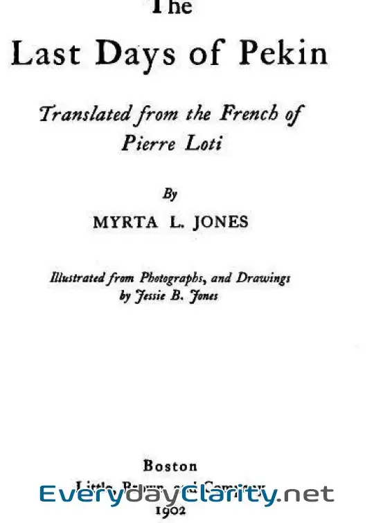 Book cover image The Last Days Of Pekin