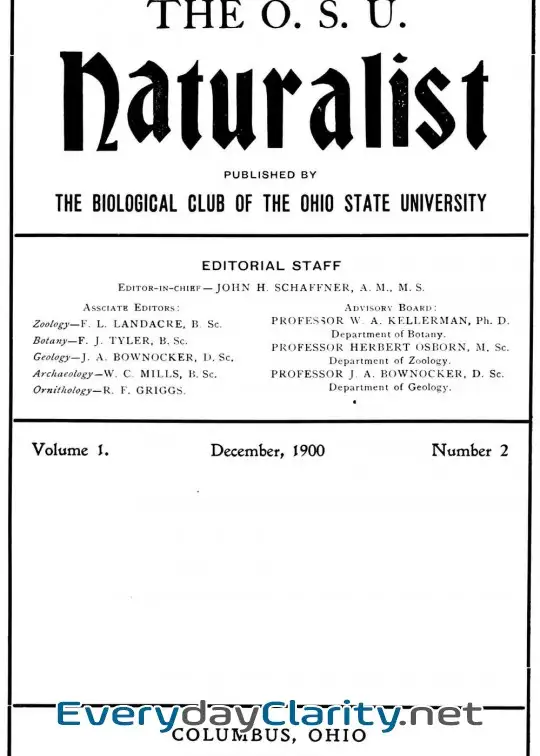 Book cover image The O. S. U. Naturalist, Vol. 1, No. 2, December, 1900