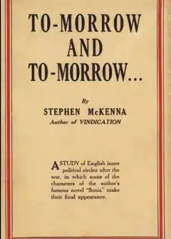 Ảnh To-Morrow And To-Morrow ... A Novel