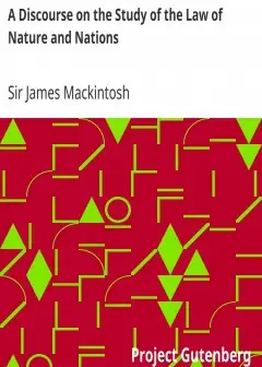 A Discourse On The Study Of The Law Of Nature And Nations