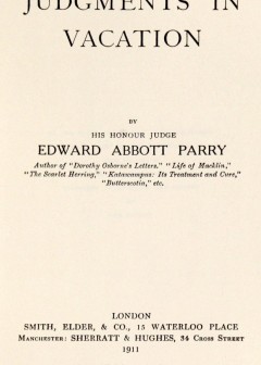 Judgments In Vacation