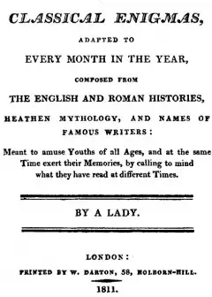 Classical Enigmas, Adapted To Every Month In The Year . Composed From The English And Roma
