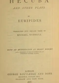 Ảnh Hecuba And Other Plays