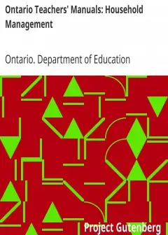 Ontario Teachers’ Manuals. Household Management