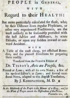 Advice To The People In General, With Regard To Their Health