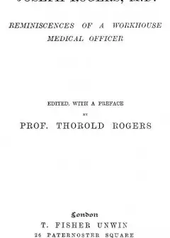 Ảnh Joseph Rogers, M.d.. Reminiscences Of A Workhouse Medical Officer