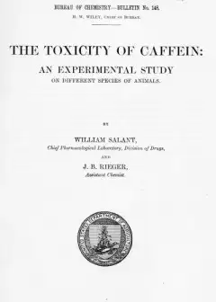 The Toxicity Of Caffein. An Experimental Study On Different Species Of Animals