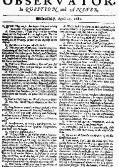 Ảnh Selections From The Observator (1681-1687)