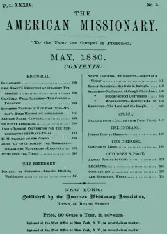 American Missionary, Vol. Xxxiv., No. 5, May 1880