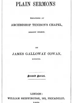 Plain Sermons, Preached At Archbishop Tenison’s Chapel, Regent Street. Second Series