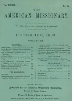 The American Missionary, Volume 34, No. 12, December 1880