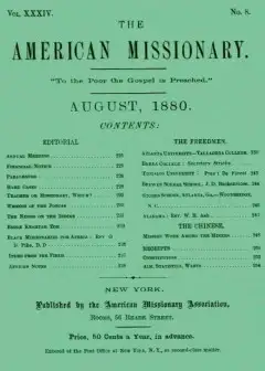 The American Missionary — Volume 34, No. 8, August, 1880