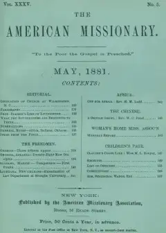 The American Missionary — Volume 35, No. 5, May, 1881