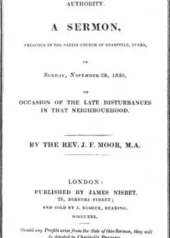 The Duty Of Submission To Civil Authority, . A Sermon Preached In The Parish Church Of Bra