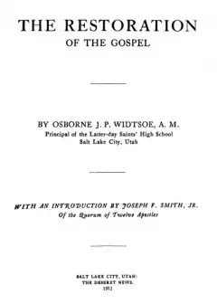 The Restoration Of The Gospel