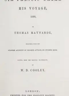 Ảnh Sir Francis Drake. His Voyage, 1595 . Together With The Spanish Account Of Drake’s Attack