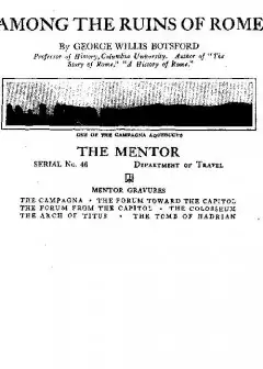 Ảnh The Mentor. Among The Ruins Of Rome, Vol. 1, Num. 46, Serial No. 46