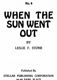 When The Sun Went Out