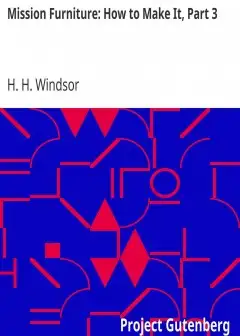 Mission Furniture. How To Make It, Part 3