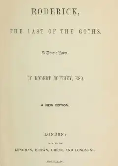 Roderick, The Last Of The Goths