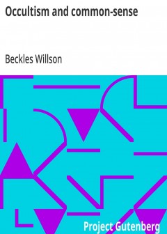 Occultism And Common-Sense