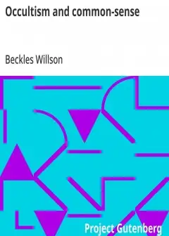 Occultism And Common-Sense