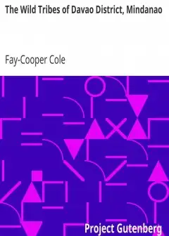 The Wild Tribes Of Davao District, Mindanao . The R. F. Cummings Philippine Expedition