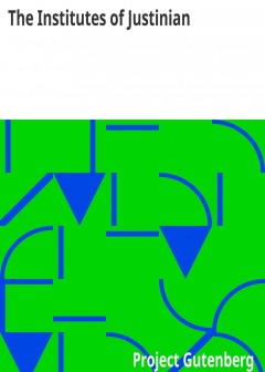 The Institutes Of Justinian