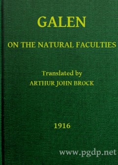 Galen. On The Natural Faculties