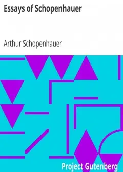 Essays Of Schopenhauer