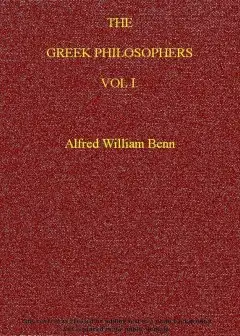 The Greek Philosophers, Vol. 1 (Of 2)