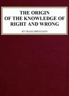 The Origin Of The Knowledge Of Right And Wrong