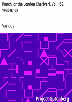 Punch, Or The London Charivari, Vol. 159, 1920-07-28